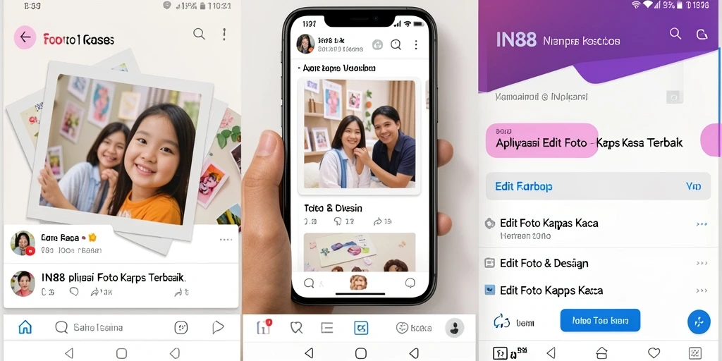 Tampilan antarmuka IN88 untuk edit foto kertas kaca yang user-friendly.