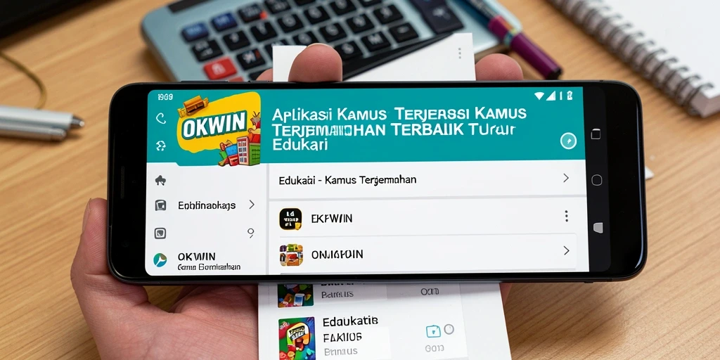 Tampilan antarmuka pengguna OKWIN yang sederhana dan fungsional.