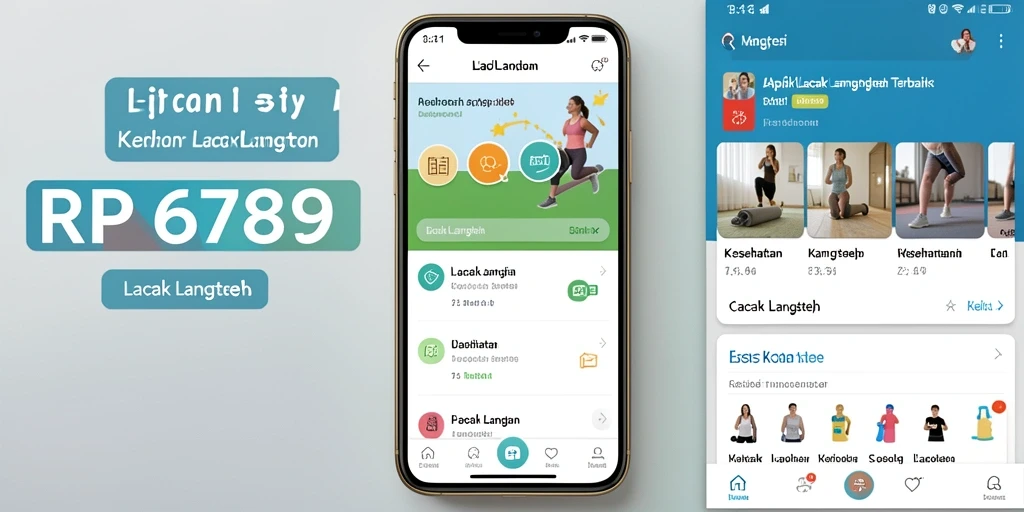 Antarmuka RP6789 yang menampilkan fitur Lacak Langkah.